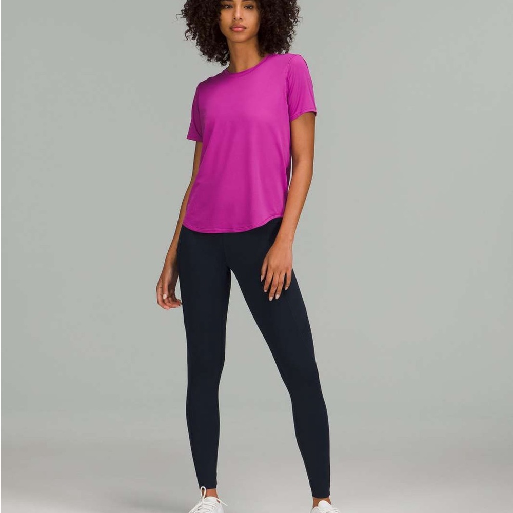 lululemon athletica Purple Fitted Short Sleeve Tee